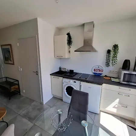 בית אירוח Fleur De Sel De 21m2 Avec Pret Velos, Cuisine Et Sdb Privees Avec Terrasse Cloturee De 17m2 בטז-סור-מר